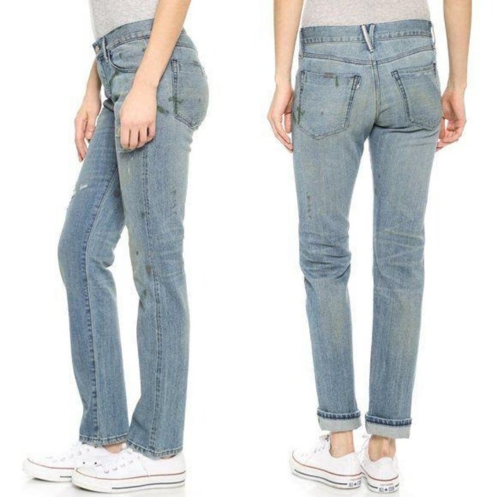 31 M3 Selvedge Boyfriend Jeans Paint Splatter Dis Gem